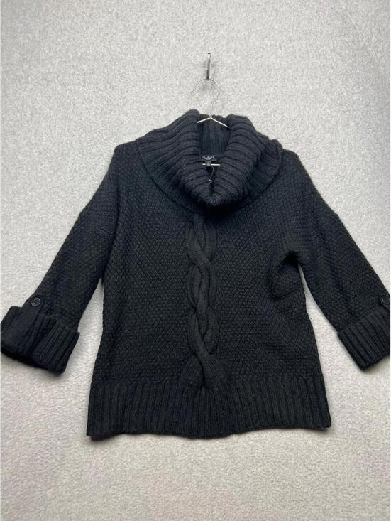 Talbots Sweaters - Talbots Chunky Thick Knit Sweater Ribbed Cable Turtleneck Wool Alpaca Petites S